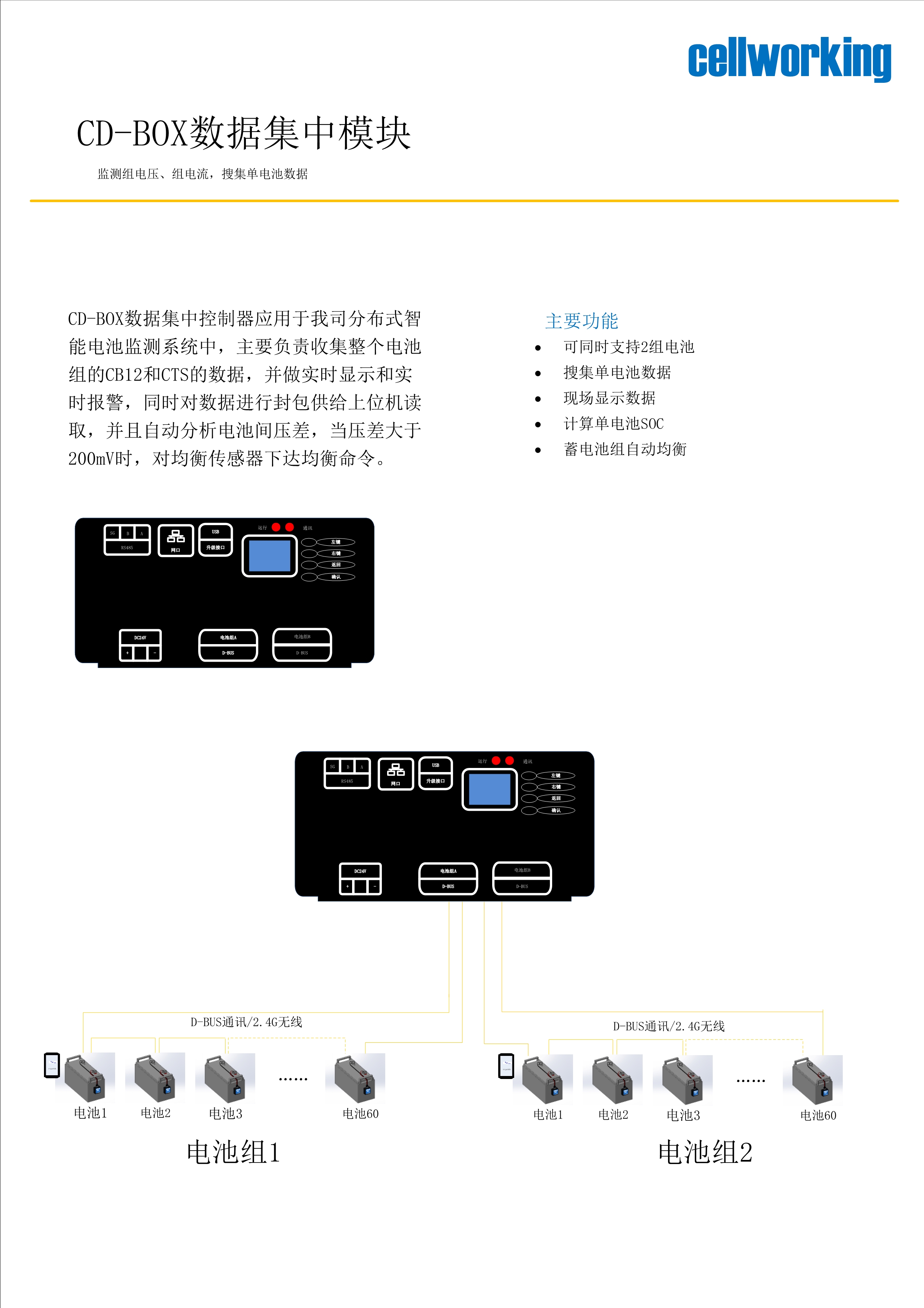 CW型蓄电池在线健康管理系统（均衡型）